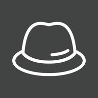 Hat Line Inverted Icon vector