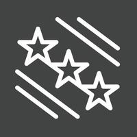 Stars Line Inverted Icon vector