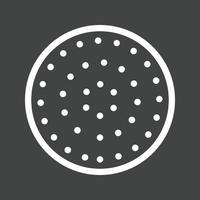 LED Light Line Inverted Icon vector