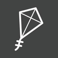 Kite Line Inverted Icon vector