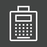ATM Service Line Inverted Icon vector