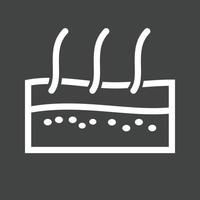 Skin Line Inverted Icon vector