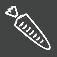 Carrot Line Inverted Icon vector