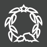 Greetings Line Inverted Icon vector