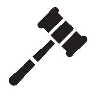 Judge Wood Hammer vector illustration, auction, flat design, judgment, auction icon can be used for web and mobile