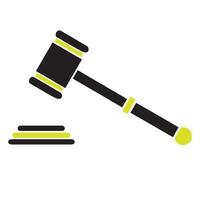 Judge Wood Hammer vector illustration, auction, flat design, judgment, auction icon can be used for web and mobile