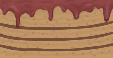 Panoramic background layer cake, food texture - Vector