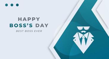 Happy Boss's Day Celebration Vector Design Illustration. Template for Background, Poster, Banner, Advertising, Greeting Card or Print Design Element