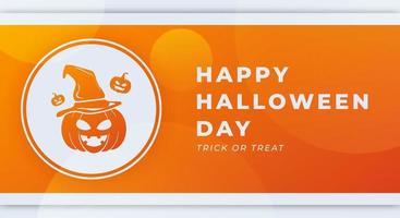 Happy Halloween Celebration Vector Design Illustration. Template for Background, Poster, Banner, Advertising, Greeting Card or Print Design Element