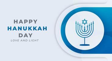 Happy Hanukkah Love and Light Celebration Vector Design Illustration. Template for Background, Poster, Banner, Advertising, Greeting Card or Print Design Element