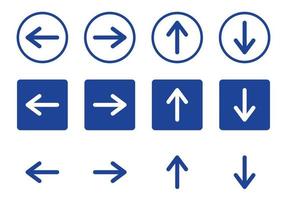 LEFT RIGHT ARROW ICON SET vector