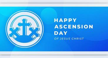 Happy Ascension Day of Jesus Christ Celebration Vector Design Illustration. Template for Background, Poster, Banner, Advertising, Greeting Card or Print Design Element