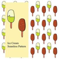 ice cream seamless pattern vector