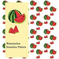 watermelon seamless pattern vector