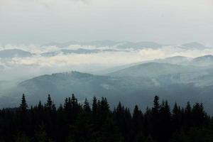 Majestic Carpathian Mountains. Beautiful landscape of untouched nature photo