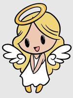 ilustración de ángel vector