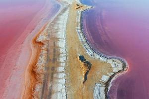 Aerial view of Jarilgach island in Ukraine. Majestic landscapes photo