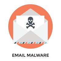 Trendy Email Malware vector