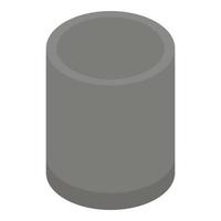 Smart speaker icon, isometric style vector