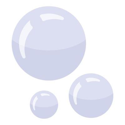 Shaving bubbles icon, isometric style