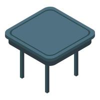 Bbq table icon, isometric style vector