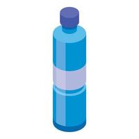 icono de botella de agua, estilo isométrico vector