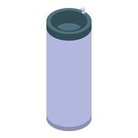 icono de fuente de agua potable en casa, estilo isométrico vector