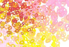 Light Pink, Yellow vector pattern with spheres.