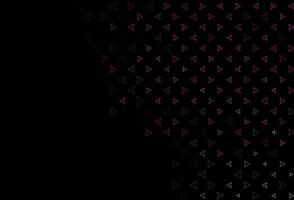 Dark Pink, Green vector layout with lines, triangles.