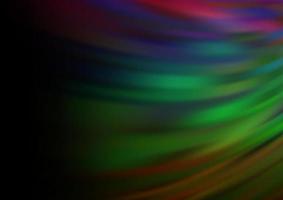 Dark Multicolor, Rainbow vector blurred shine abstract background.