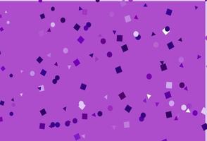 Light Purple vector pattern in polygonal style with circles.