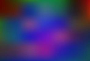 Dark Multicolor, Rainbow vector blurred shine abstract background.