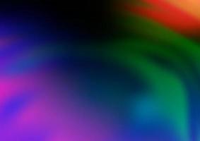 Dark Multicolor, Rainbow vector abstract blurred background.