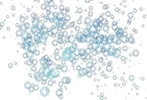 Light Blue, Green vector pattern with spheres.