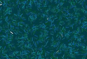 Dark blue, green vector backdrop with long lines.