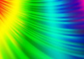 Light Multicolor, Rainbow vector background with bent ribbons.