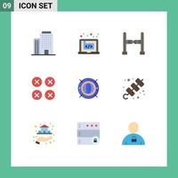 9 Creative Icons Modern Signs and Symbols of web ux entrance ui creative Editable Vector Design Elements