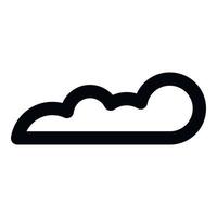 Cloud icon, outline style vector