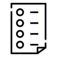 Custom form icon, outline style vector