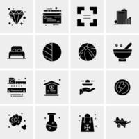 16 Business Universal Icons Vector Creative Icon Illustration to use in web and Mobile Related project