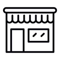 Shop icon, outline style vector