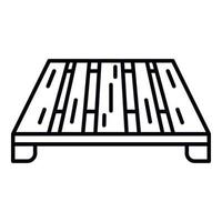 Industrial pallet icon, outline style vector