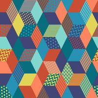 Colorful Geometric Seamless Pattern vector