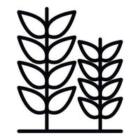 Farm plant field icon, outline style vector