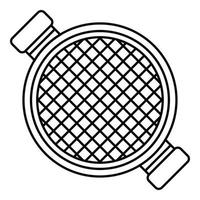 Top view sieve icon, outline style vector
