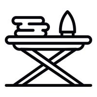 Ironing board icon, outline style vector