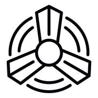 Propeller icon, outline style vector