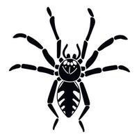 Spider icon, simple style vector