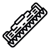 Toner cartridge icon, outline style vector