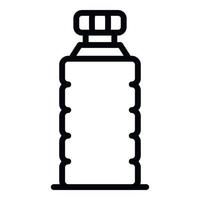 Sport drink bottle icon, outline style vector